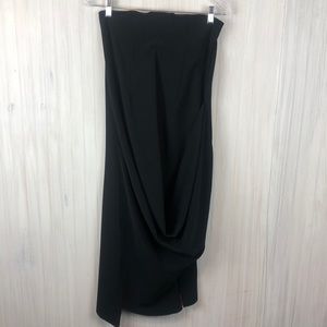 ELM DESIGN TEAM STRAPLESS ASYMMETRICAL DRESS